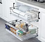 Ball Bearing Slide System Kitchen Pull Out Basket With Excellent Weld Operation